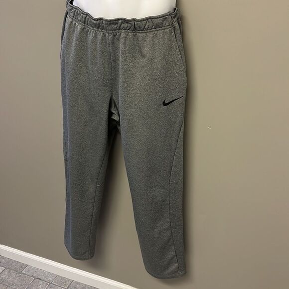 Nike Men’s Heather Gray Elastic Band w/ Drawstring & Pockets Sweatpants- Large - Picture 2 of 15